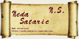 Neda Satarić vizit kartica